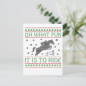 Oh What Fun It Is to Ride Ugly Christmas Horse 案内ポストカード (スタンド正面)