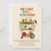 Oh What Fun It Is to Sip! Holiday Cocktail Party 招待状 (正面)