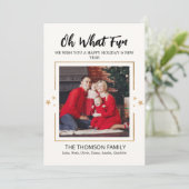 Oh What Fun Modern Christmas シーズンカード (スタンド正面)