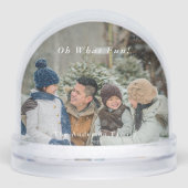 Oh What Fun Personalized Family Photo Christmas (正面)