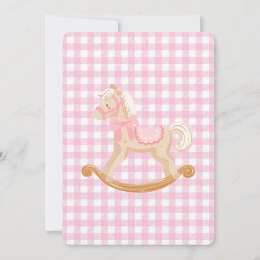 Oh What Fun Pink Nutcracker Birthday 招待状 (裏面)