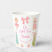Oh What Fun Pink Nutcracker Birthday 紙コップ (正面)