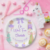 Oh What Fun Purple Nutcracker Birthday ペーパープレート (パーティー)