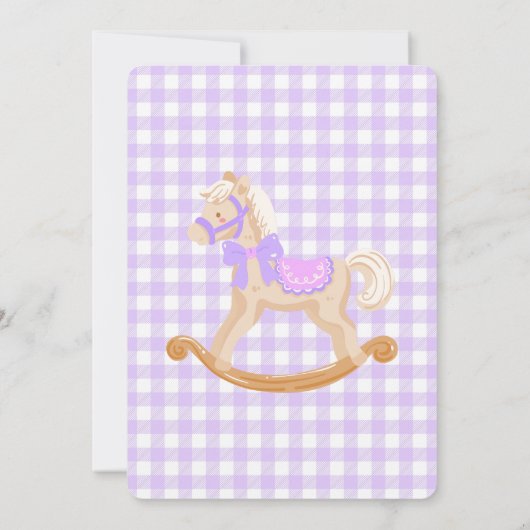 Oh What Fun Purple Nutcracker Birthday 招待状 (裏面)