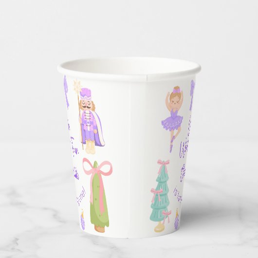 Oh What Fun Purple Nutcracker Birthday 紙コップ (右)