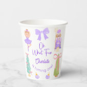 Oh What Fun Purple Nutcracker Birthday 紙コップ (正面)