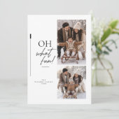 Oh What Fun Script クリスマス 二枚の写真  (スタンド正面)
