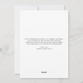 Oh What Fun Typography Script Family Christmas Pho シーズンカード (裏面)