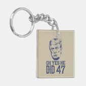 Oh Yes He Did 47 トランプ 2024 キーホルダー (正面左)