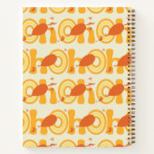 Oh, You’ll Go Places! | オレンジ テキスト パターン ノートブック (裏面)