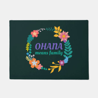 Ohanaは家族|の玄関マットを意味します ドアマット