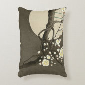Ohara Kosonのヴィンテージによる夜のプラム花 アクセントクッション (正面(垂直))