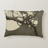 Ohara Kosonのヴィンテージによる夜のプラム花 アクセントクッション (裏面)