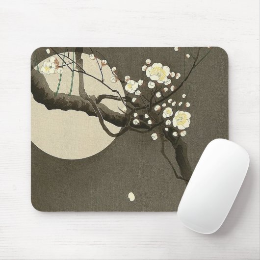 Ohara Kosonのヴィンテージによる夜のプラム花 マウスパッド (マウス)