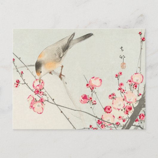 ohara koson's Japanese painting postcard,小原古邨の日本画 ポストカード (正面)