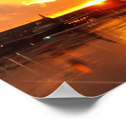 O'Hare Sunset Poster ポスター (角)