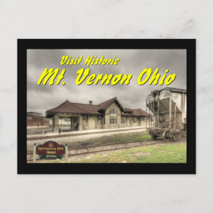 OHCA102.B&Oの鉄道ターミナル- MtバーノンOh. ポストカード