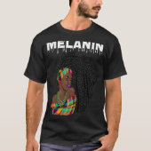 Oheneba Drippin Melanin Black Queen Pride Africa Tシャツ (正面)