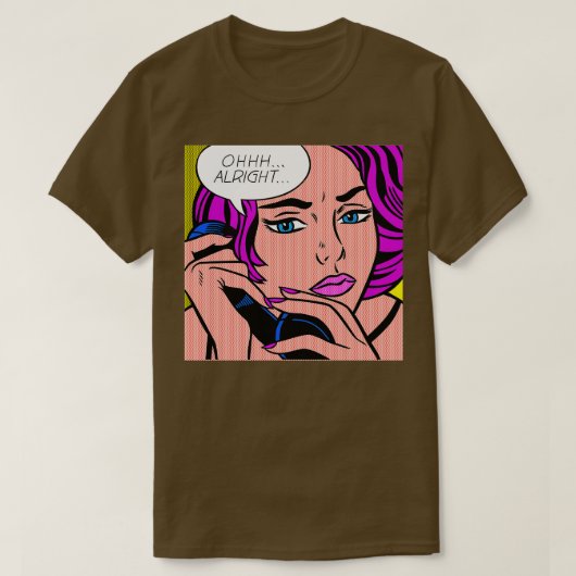 OHH ALRIGHT RED HAIRED GIRL Tシャツ (デザイン正面)