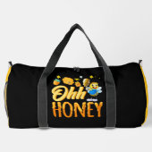 Ohh Honey Cartoon Bee  ダッフルバッグ (裏面)