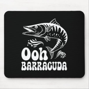 Ohh Rracudaおもしろい魚釣りロックミュージック好き私 マウスパッド