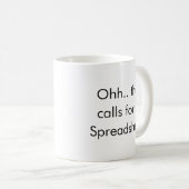 Ohh This Calls for a Spreadsheet, Bookkeeper Funny コーヒーマグカップ (正面右)