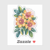 Ohia Lehua Cut Vinyl Sticker シール (シート)