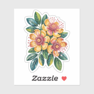 Ohia Lehua Cut Vinyl Sticker シール