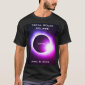 OHIOトータル太陽のエクリプス2024年4月8日 Tシャツ (正面)