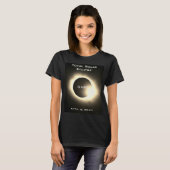 OHIOトータル太陽のエクリプス2024年4月8日 Tシャツ (正面フル)