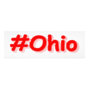 「#Ohio」かわいいデザイン。買今 フォトプリント