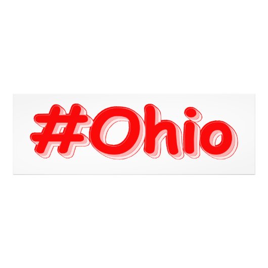 「#Ohio」かわいいデザイン。買今 フォトプリント (正面)