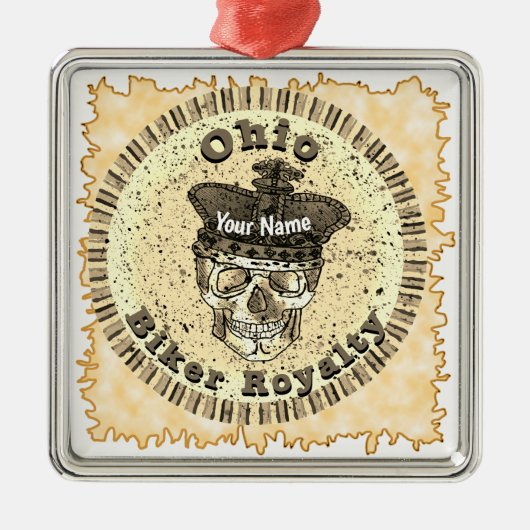 Ohio Biker メタルオーナメント (正面)