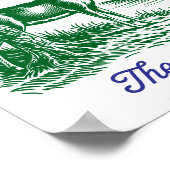 Ohio Buckeye State Deer & Nature Design ポスター (角)