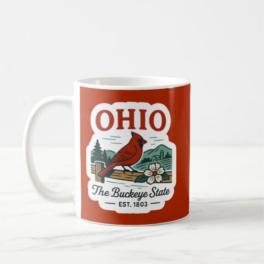  Ohio Buckeye State Mug コーヒーマグカップ (左)