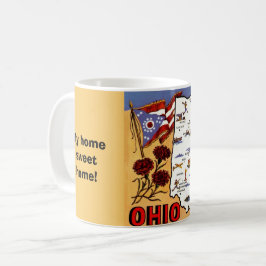  Ohio Buckeye State Postcard Mug コーヒーマグカップ