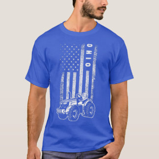 Ohio Farmer Pride  Ohio Agriculture  Patriotic Ohi Tシャツ