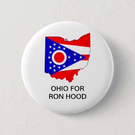 OHIO for Ron Hood GOVERNORボタン 缶バッジ (正面)