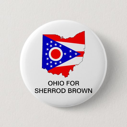 OHIO for Sherrod Brown JOURNEYボタン 缶バッジ (正面)