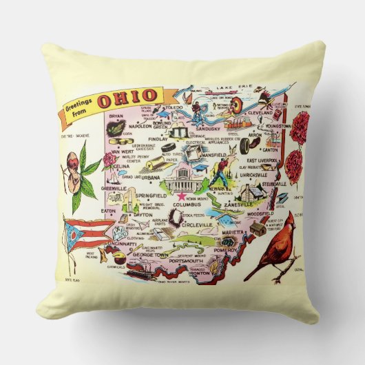 Ohio Greetings クッション (正面)