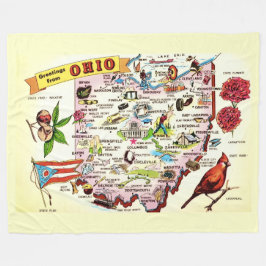  Ohio Greetings Fleece Blanket フリースブランケット