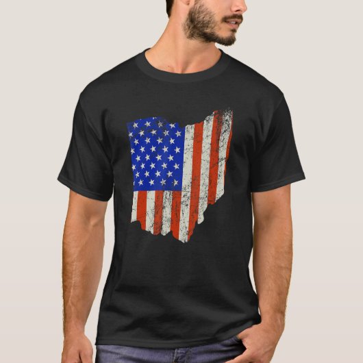 Ohio Home Usa Flag Tシャツ (正面)