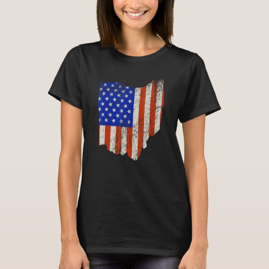 Ohio Home Usa Flag Tシャツ (正面)