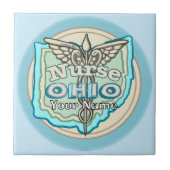 Ohio Nurse Caduceus Tile タイル (正面)