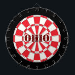OHIO Red Black And White ダーツボード<br><div class="desc">OHIO Red Black And White Dart Board with customizable text. 🎯Change to your text by selecting the personalization option. Please let me know if you have additional questions and because Zazzle's customer support handles the customer experience you may reach Zazzle customer support by chat, phone or email as explained in...</div>
