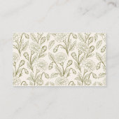 Ohio Red Carnation Wedding Place Card プレイスカード (裏面)