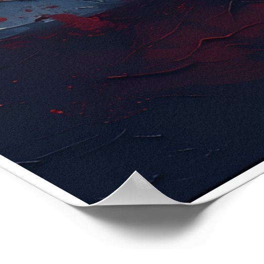 Ohio State Flag Design | Buckeye State Pride Gift  ポスター (角)