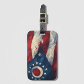 Ohio State Flag Design | Buckeye State Pride Gift  ラゲッジタグ (正面縦)