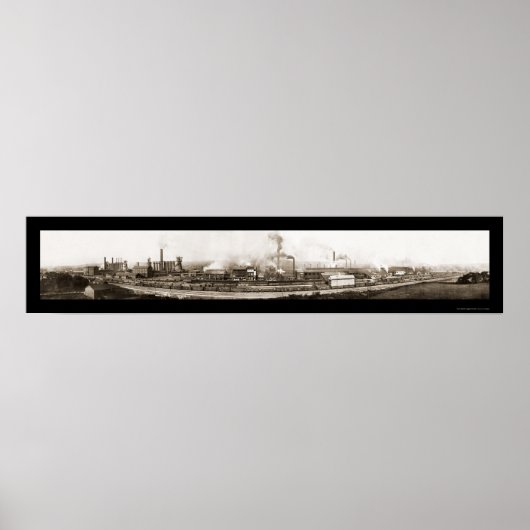 Ohio Steel Works写真1910 ポスター (正面)