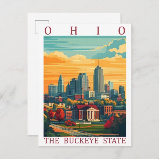 Ohio the Buckeye State USA Travel Place ポストカード (正面/裏面)
